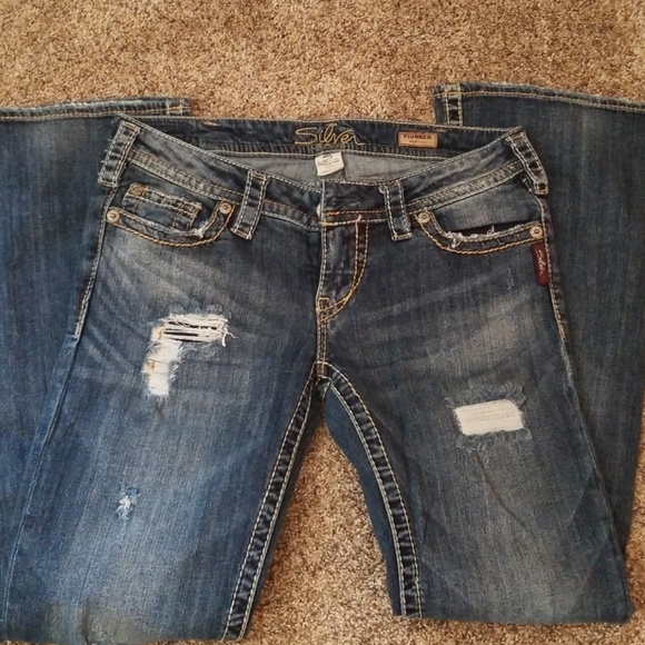 Silver Jean's. Great condition - Picture 4 of 5